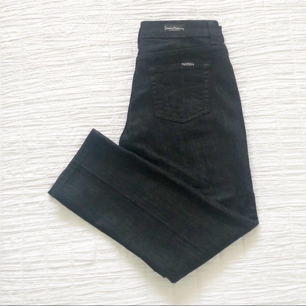 DAVID KAHN CROPPED BLACK JEANS SIZE 27